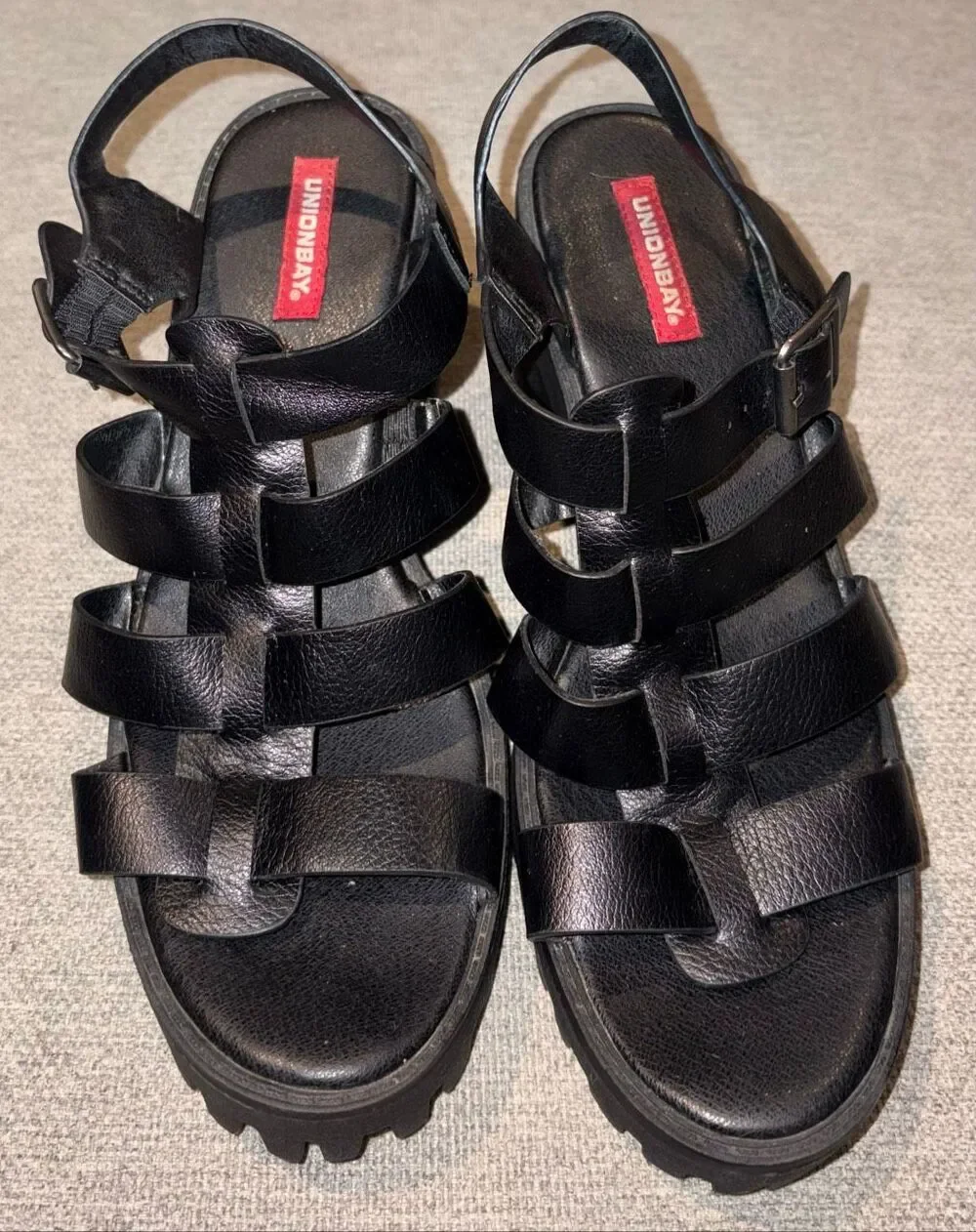 Unionbay Lucca Platform Sandals, a vintage Y2K-era style known for its chunky si